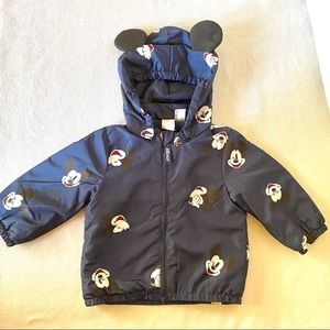 NWT H&M baby Mickey Mouse hooded jacket size 9M